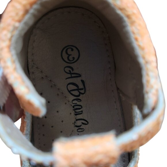 A Bear Co Toddler Size 3 Neon Orange Glitter T-Strap Flats - Picture 11 of 12